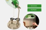 Banker Schreibtischlampe Glasschatten Vintage Lampe Traditionelle
