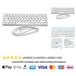 Bluetooth Tastatur Maus Set Kompakt Kabellos