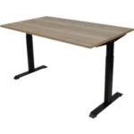 Euroseats Sitz/Sitz Schreibtisch 140 x 80 Schwarz Eiche - Produktbild