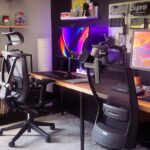 Gaming-Stuhl mit ergonomischer Lordosenstütze für das Home Office, im Angebot für 65 Euro.