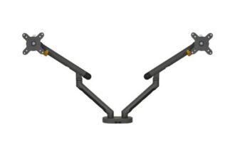 BakkerElkhuizen Monitorarm BE Flexible Dual dunkelgrau