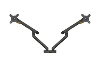 BakkerElkhuizen Monitorarm BE Flexible Dual dunkelgrau