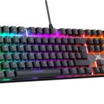 Gaming-Tastatur QWERTZ mechanisch rot LED programmierbar