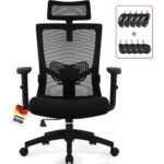 Ergonomischer Bürostuhl Mesh Chefsessel Verstellbar Wippfunktion