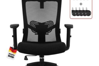 Ergonomischer Bürostuhl Mesh Chefsessel Verstellbar Wippfunktion