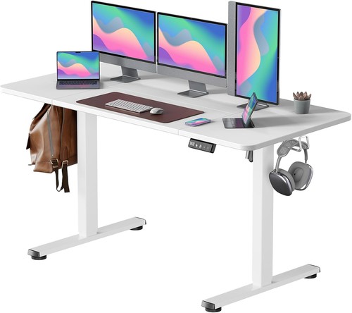Elektrisch Höhenverstellbarer Schreibtisch 160x60cm, Anti-Kollision Technologie