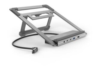 HAMA USB-C-Docking-Station "Connect2Office Stand", Notebook-Stand, #1906960