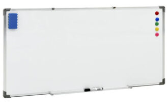 Magnetisches Whiteboard Weiß 110X60 Cm Stahl