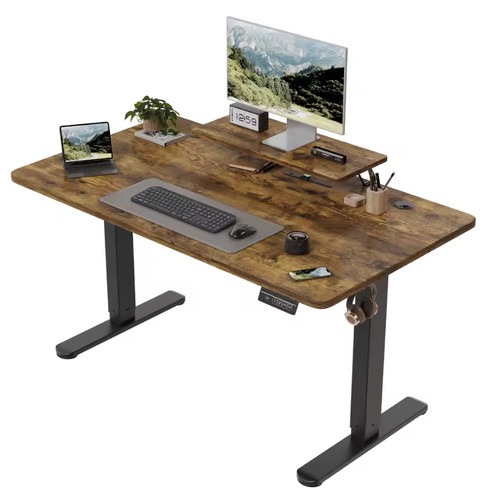 Devoko Elektrisch Höhenverstellbarer Schreibtisch 120x60 Monitorständer