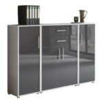 Aktenschrank TABOR 16 Büroschrank Metallgriffe Büromöbel