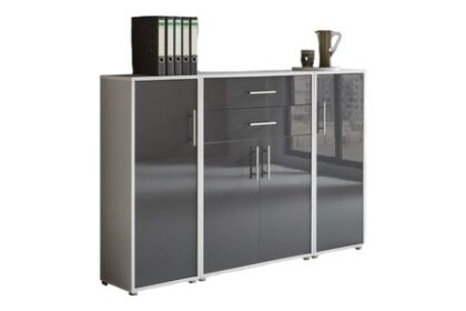 Aktenschrank TABOR 16 Büroschrank Metallgriffe Büromöbel