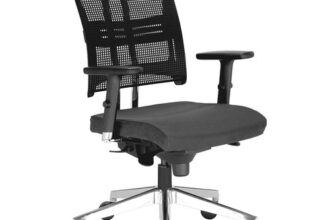 Nowy Styl Bürostuhl Net-Motion Stoff schwarz,
