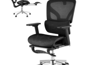 Bürostuhl Ergonomie Lendenstütze 90°–135° verstellbar Armlehnen