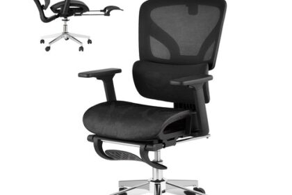 Bürostuhl Ergonomie Lendenstütze 90°–135° verstellbar Armlehnen