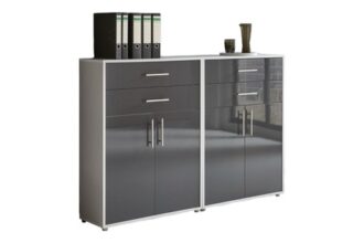 Aktenschrank TABOR 17 Büroschrank Metallgriffe Büromöbel
