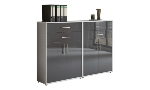 Aktenschrank TABOR 17 Büroschrank Metallgriffe Büromöbel