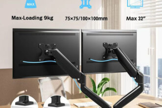 Dual Monitorhalterung verstellbar schwenkbar neigbar drehbar