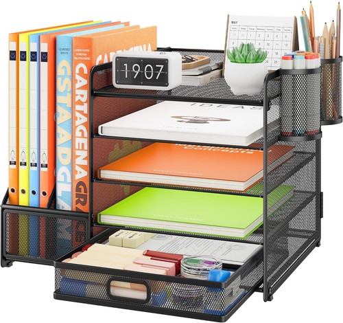 VITVITI Schreibtisch Organizer, 5 Ebenen Briefablage