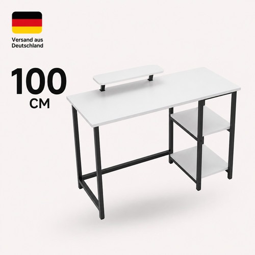 Schreibtisch 100cm mit Regal Home Office