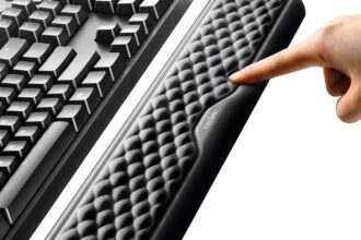 Vaydeer Handballenauflage für Tastatur und Maus, Wrist Rest, Ergonomisches Memory-Foam-Handgelenkstützen-Set für Büro und Spi