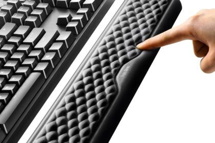 Vaydeer Handballenauflage für Tastatur und Maus, Wrist Rest, Ergonomisches Memory-Foam-Handgelenkstützen-Set für Büro und Spi