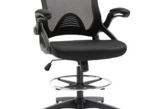 Ergonomischer Bürostuhl Schreibtischstuhl Fußablage Drehbar Höhenverstellbar