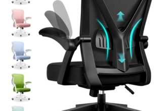 Ergonomischer Bürostuhl Netz Drehstuhl höhenverstellbar Lendenstütze