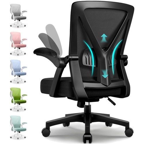 Ergonomischer Bürostuhl Netz Drehstuhl höhenverstellbar Lendenstütze
