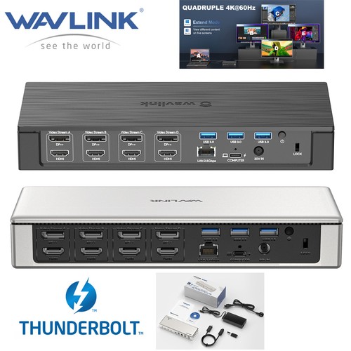 Premium Thunderbolt Laptop Dockingstation USB-C Dockingstation