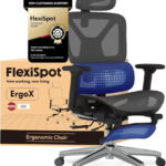 FLEXISPOT Ergonomischer Bürostuhl Schreibtischstuhl Mit Fußstütze,