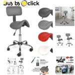 Höhenverstellbarer Sattelhocker mit Rückenlehne | Ergonomie