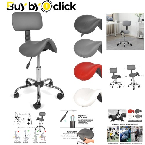 Höhenverstellbarer Sattelhocker mit Rückenlehne | Ergonomie