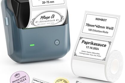 NIINBOT Etikettendrucker Bluetooth Label Printer für
