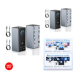 USB C Dockingstation 3 Monitore 17-in-1