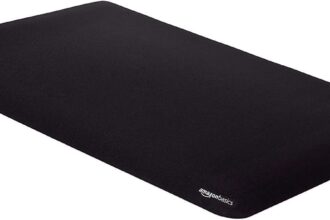 Amazon Basics Großes erweitertes Computer-Mauspad, rechteckig, 42,4 x 90,7 cm, Schwarz