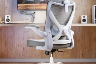 Bürostuhl Gaming Stuhl Ergonomisch mit Lordosenstütze