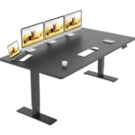 Höhenverstellbarer Schreibtisch 180x80cm elektrisch mit Dualmotor,