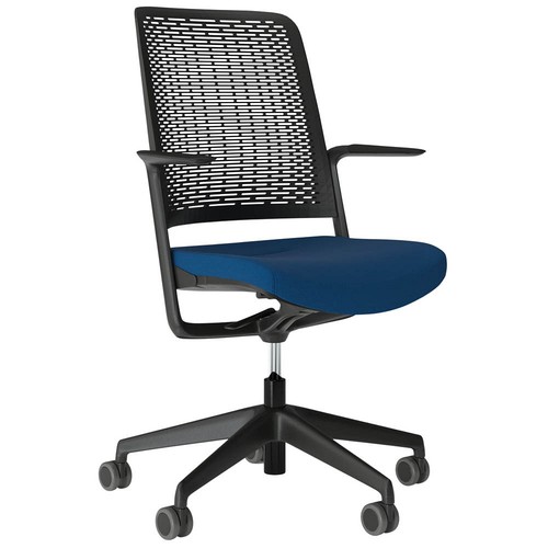 Nowy Styl Bürostuhl WITHME Stoff blau,