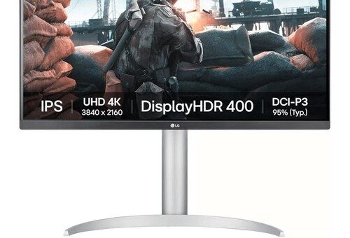 LG Monitor UltraFine 27UP650K-W.AEU, Schwarz/Weiß, 27