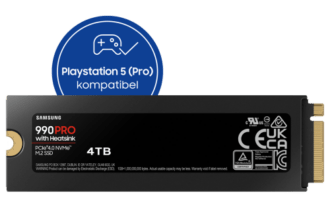 Samsung 990 PRO Heatsink NVMe™ M.2 SSD - 4 TB Schwarz