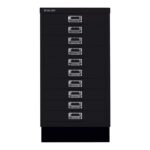 BISLEY Schubladenschrank "MultiDrawer" DIN A3 mit 10 Schubladen schwarz