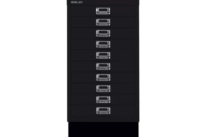 BISLEY Schubladenschrank "MultiDrawer" DIN A3 mit 10 Schubladen schwarz