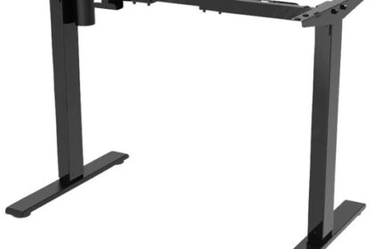 SpeaKa Professional Sitz-/Steh-Schreibtischgestell elektrisch höhenverstellbar