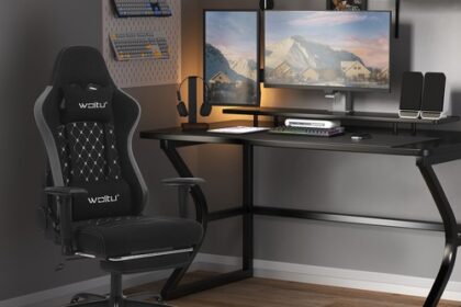 WOLTU Gaming Stuhl Schreibtischstuhl ergonomisch Drehstuhl