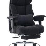Bürostuhl Ergonomisch Stoffstuhl Höhenverstellbar mit Fußstütze