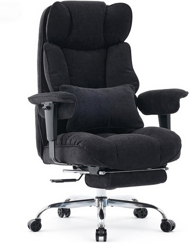 Bürostuhl Ergonomisch Stoffstuhl Höhenverstellbar mit Fußstütze