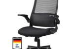 Bürostuhl Ergonomisch Mesh Schwarz verstellbar Lumbalstütze