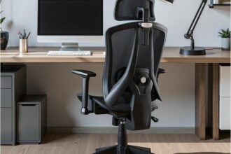 STOOLINK Ergonomischer Bürostuhl 3D Armlehne Kopfstütze