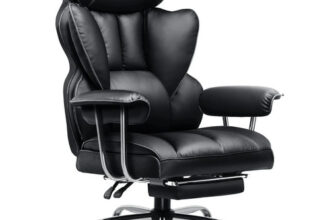 Gaming Stuhl Ergonomisch Bürostuhl mit Fußstütze