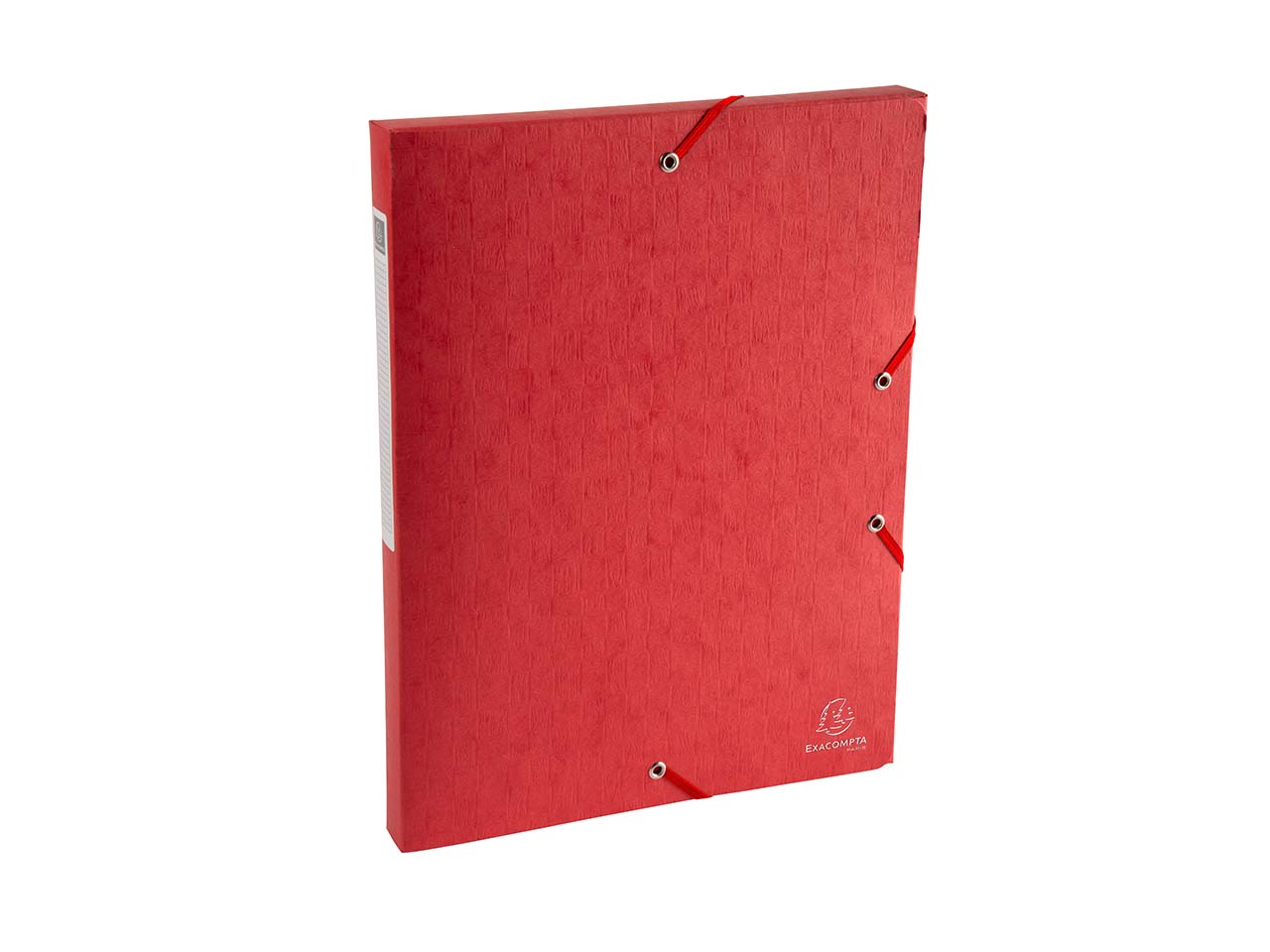 10 Exacompta Archivboxen "Scotten" aus Colorspan, 600 g/m², DIN A4, rot, RB 25 mm